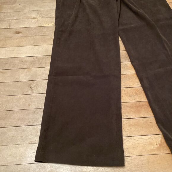 Christopher & Banks Moleskin Pants Women’s Size 16 Stretch Brown NWT Wide Leg - Picture 11 of 12